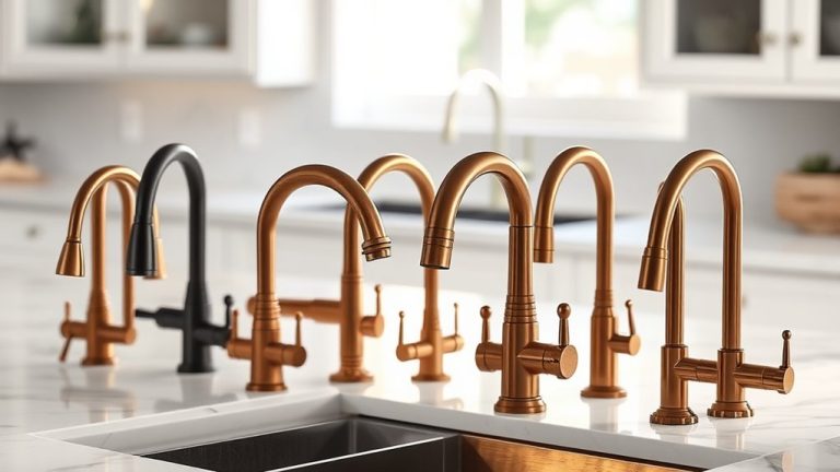 bronze pull down faucets