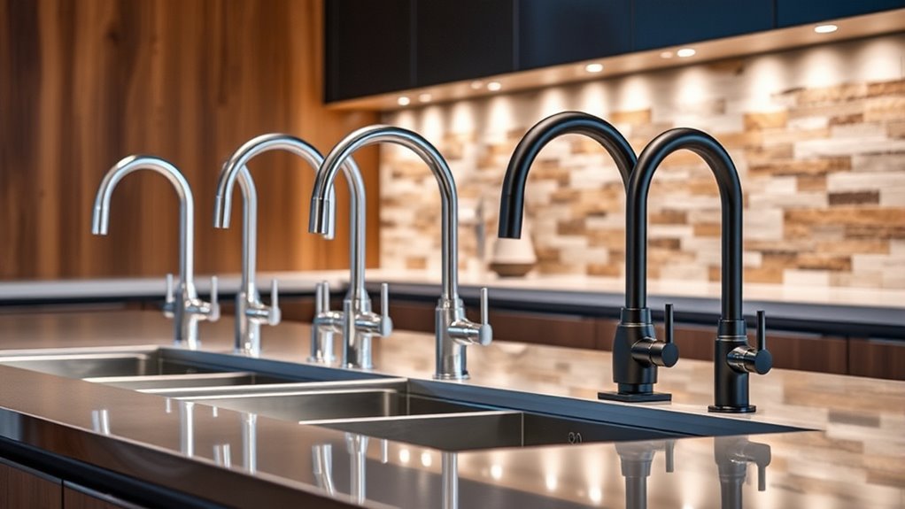 high arc faucet selection