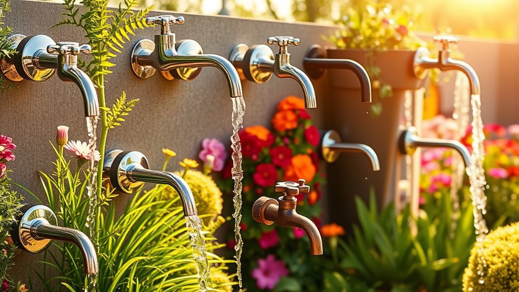 outdoor wall faucet pipes
