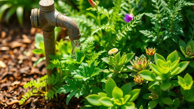 plants thriving under leaks