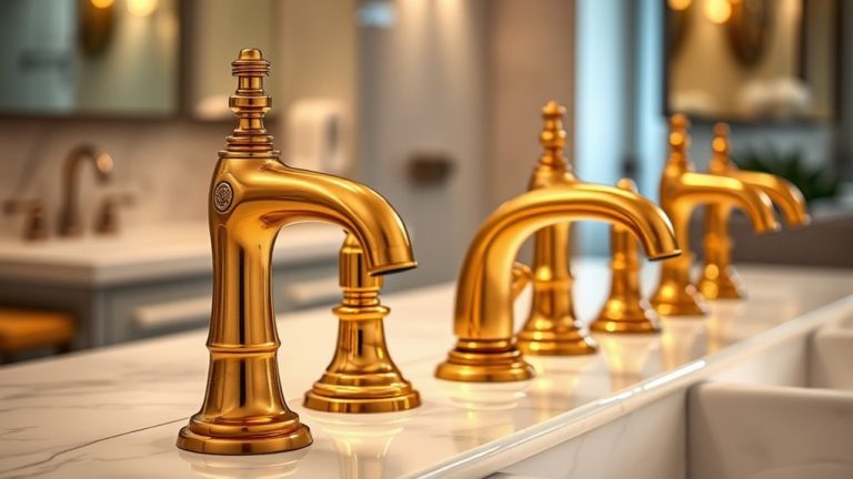 polished brass bathroom faucets