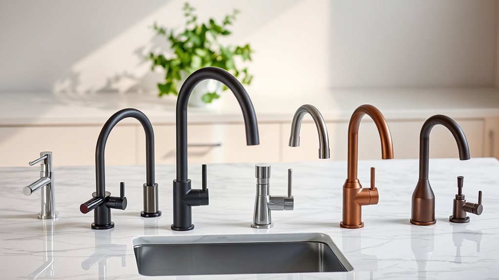 premium kitchen faucet styles