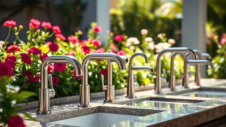 stylish functional outdoor faucets