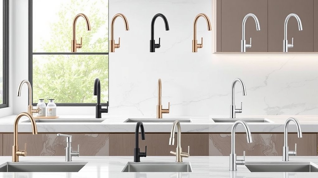stylish kitchen pulldown faucets