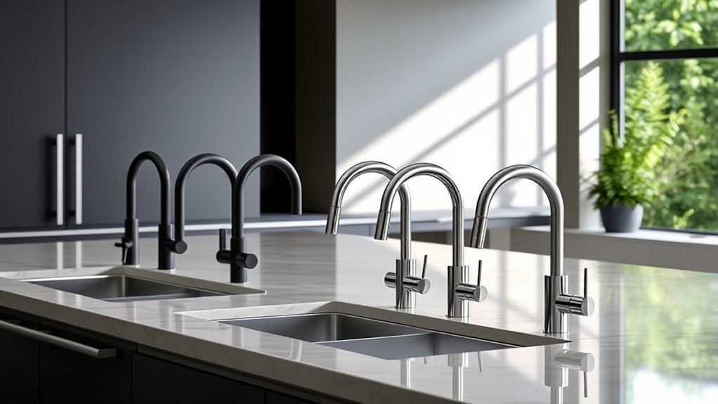 stylish pull out faucets