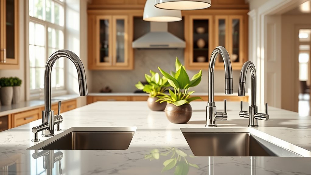 top pull down faucets