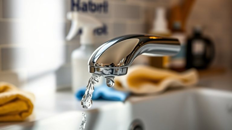 chrome faucet handle cleaning
