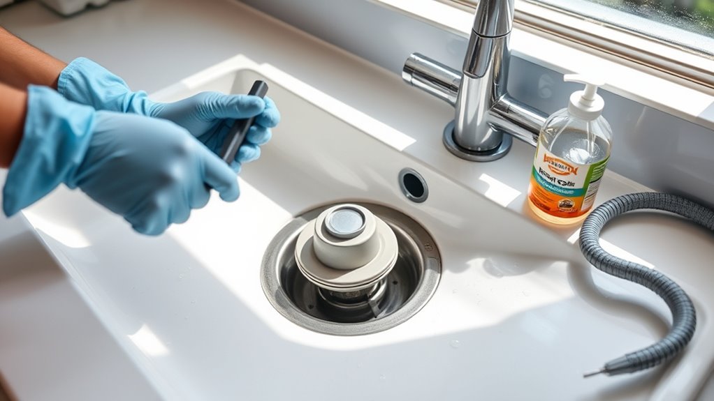 effective kitchen drain unclogging
