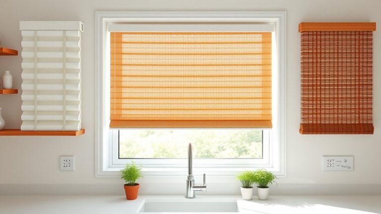 kitchen sink window blinds
