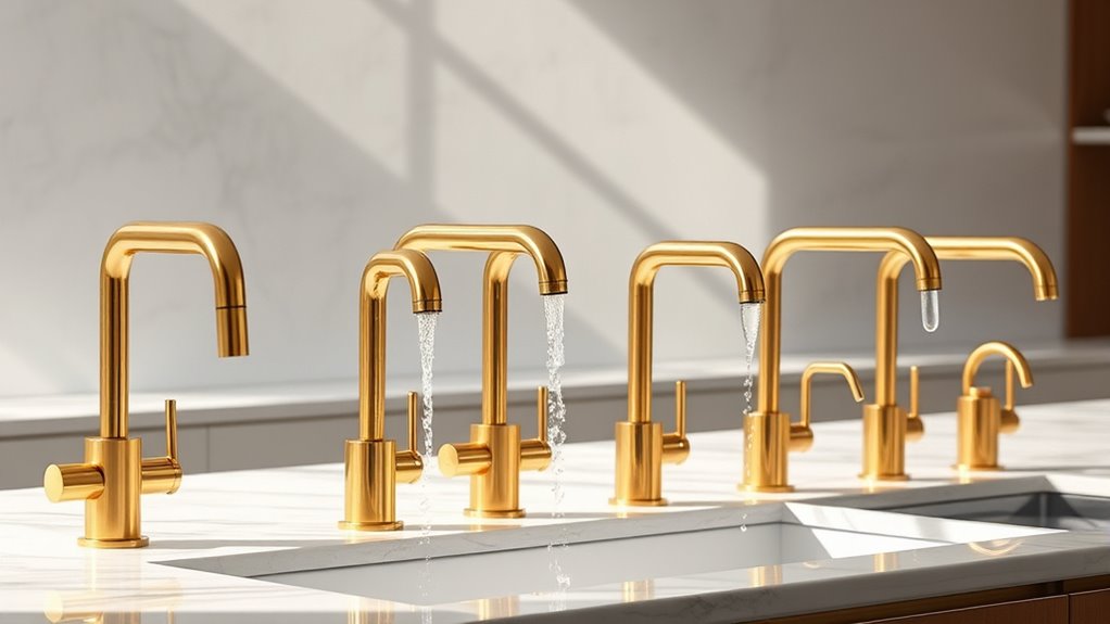luxury touchless brass faucets