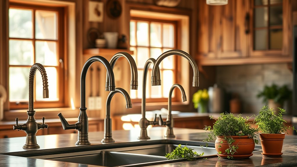 rustic kitchen faucet styles