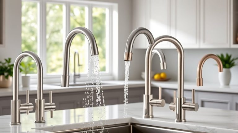 spring spout kitchen faucets