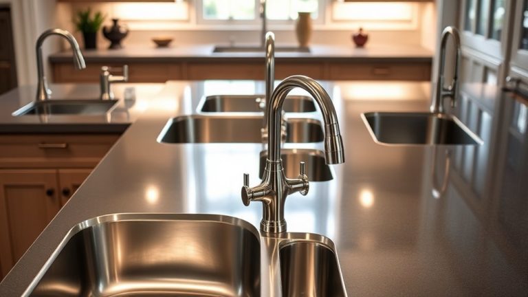 stainless sinks with faucets