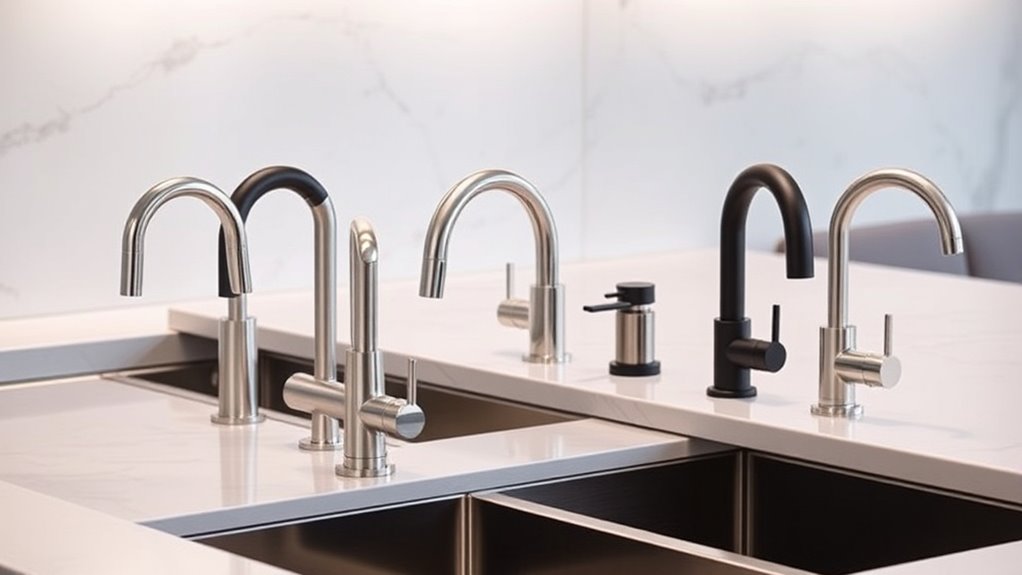 stylish single hole bar faucets
