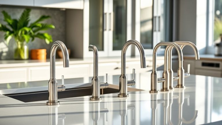 stylish stainless kitchen faucets