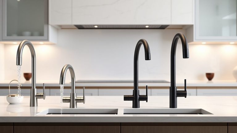 stylish tall kitchen faucets