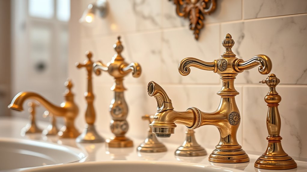 stylish traditional bathroom faucets