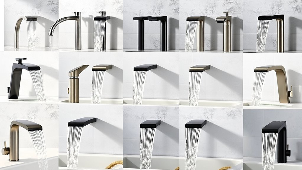 stylish waterfall faucet selection