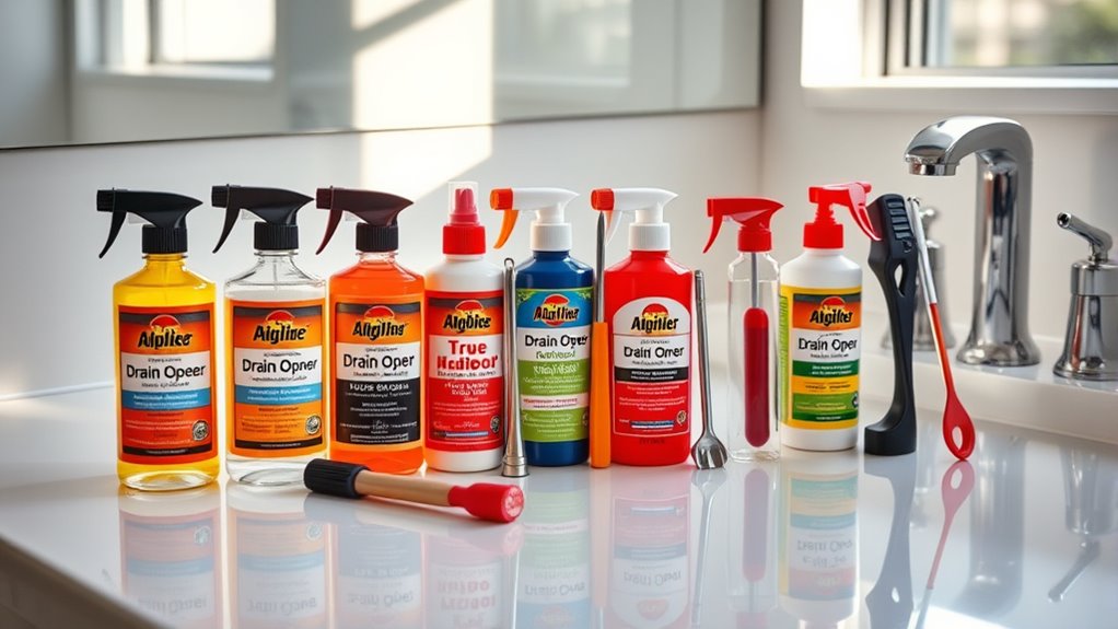 top bathroom sink drain openers