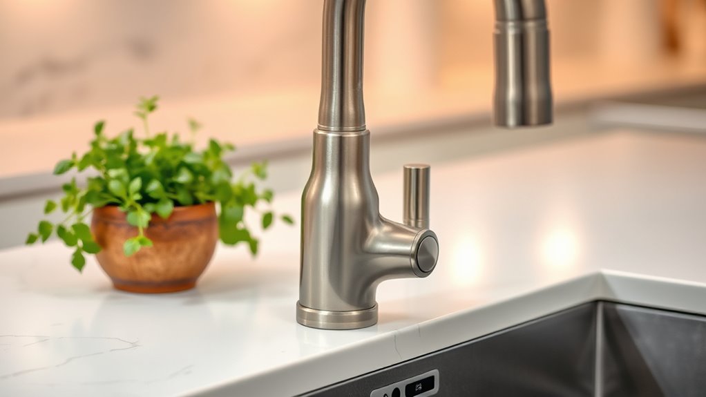 top brushed nickel faucets