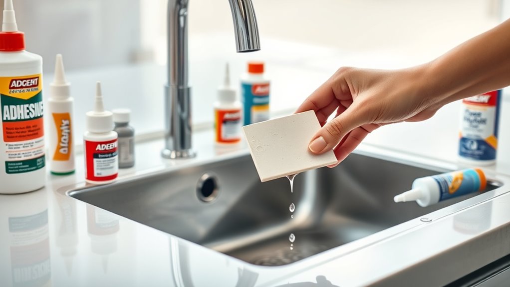 top kitchen sink adhesives