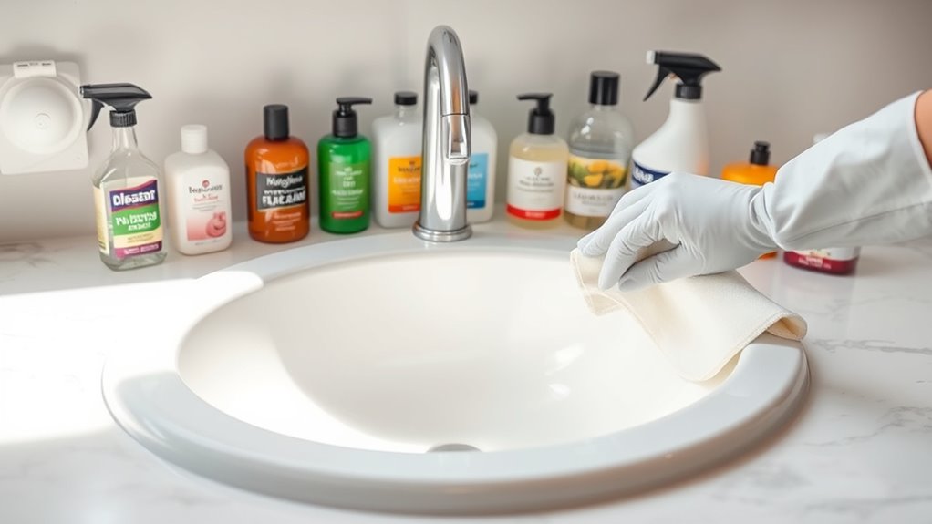 top porcelain sink cleaners