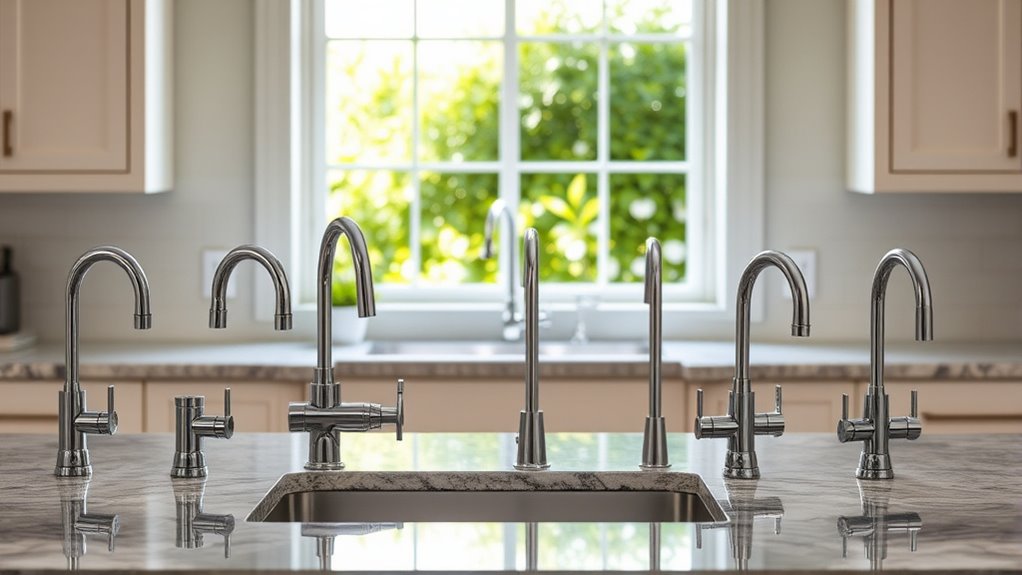 top pull out kitchen faucets