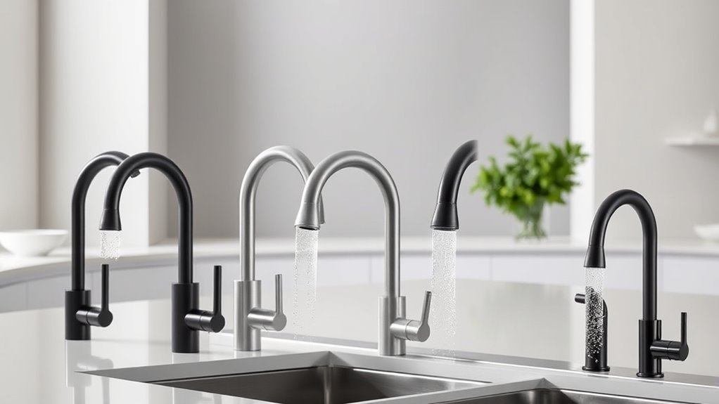 top pull out spray faucets