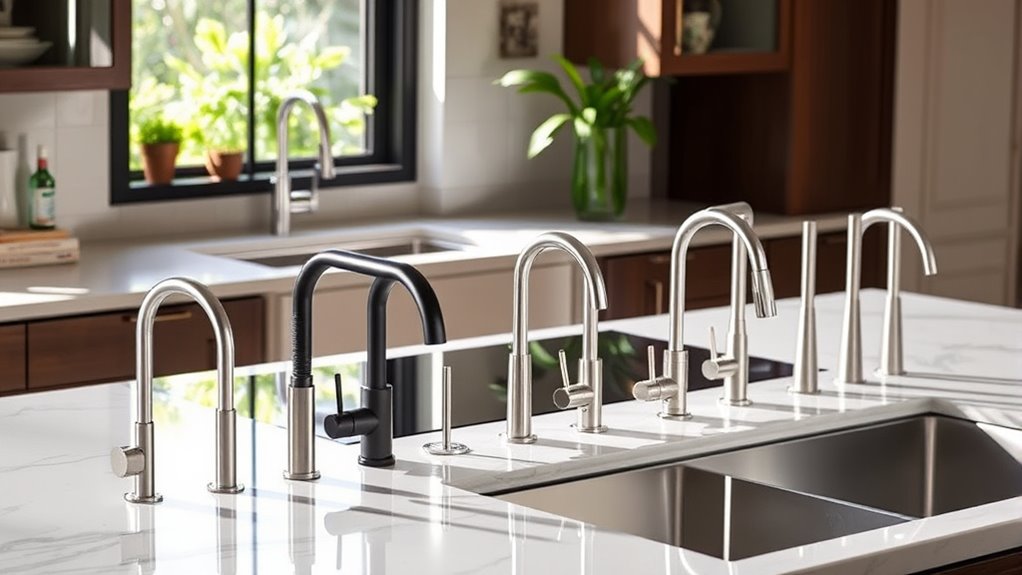 top pullout kitchen faucets