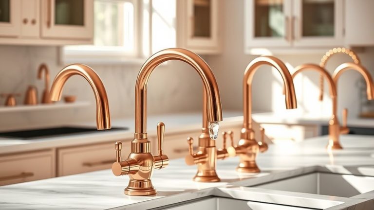 top rose gold faucets