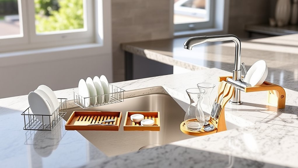 top space saving dish drying racks
