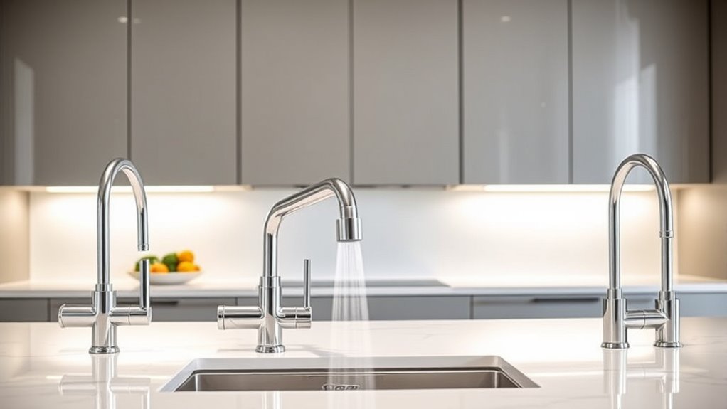 top spray shield faucets