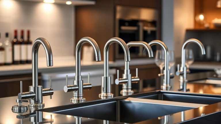 top stainless bar faucets
