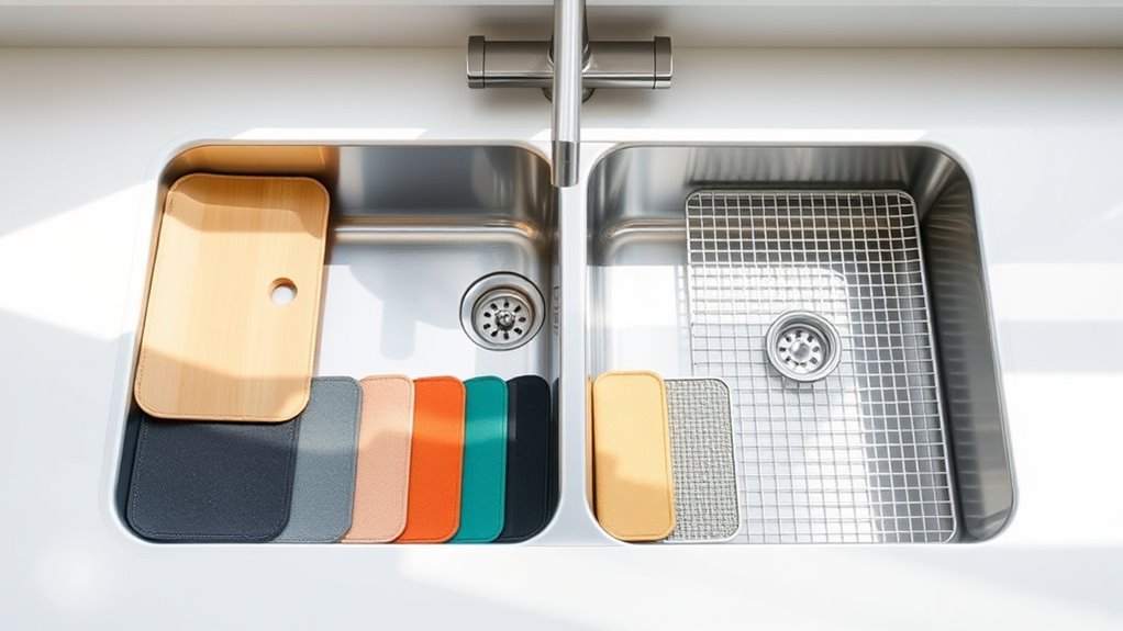 top stainless steel sink protectors