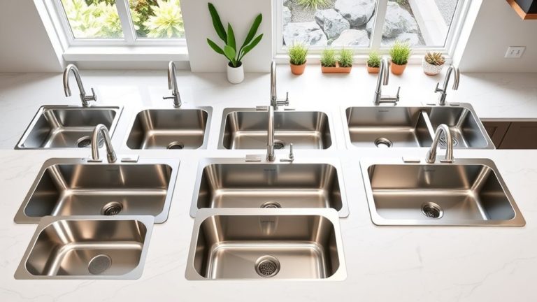 top stainless steel sinks