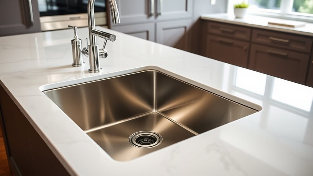 top stainless undermount sinks