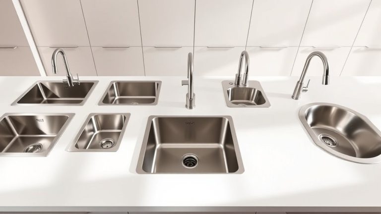top stainless undermount sinks