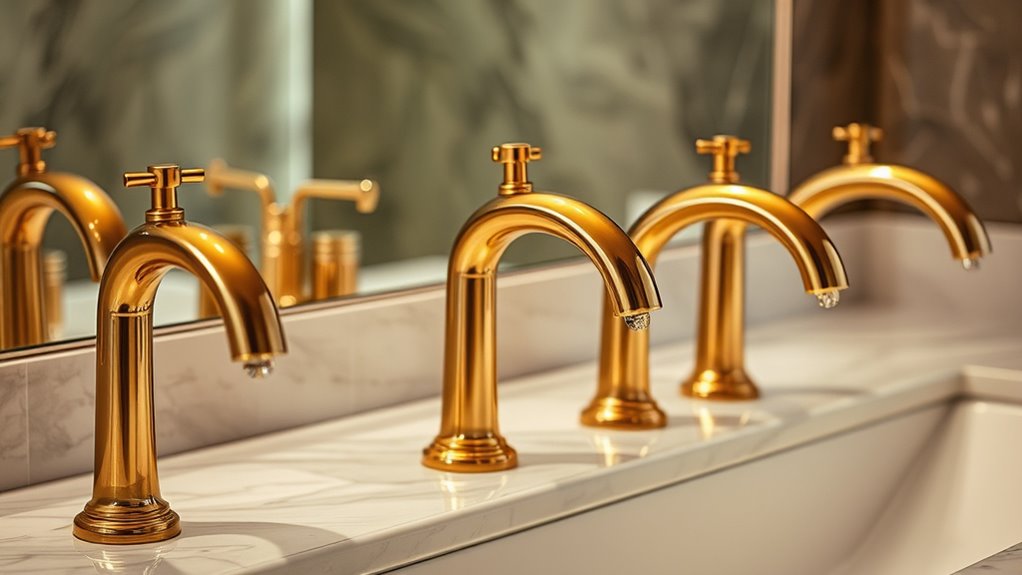top touch activated gold faucets