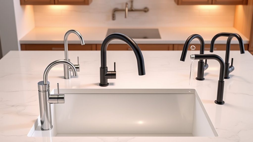 top touch sink faucets