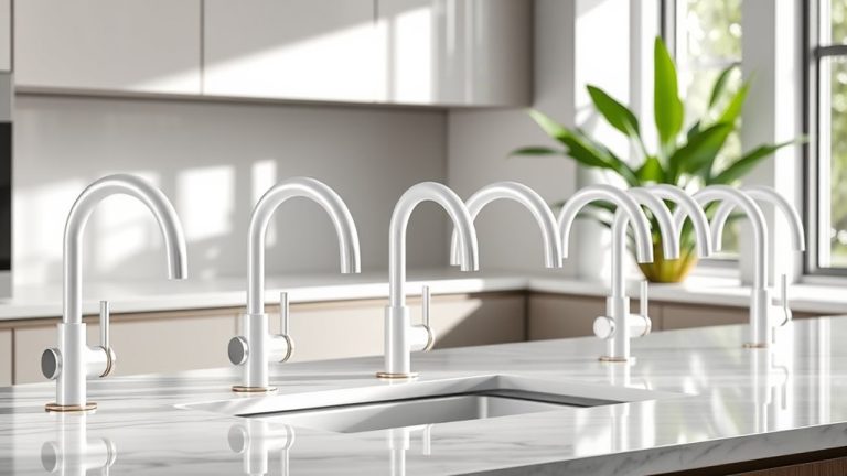 top white kitchen faucets