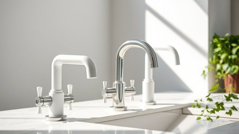 top white kitchen faucets